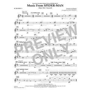 Music from Spider-Man (arr. John Wasson) - Bb Trumpet 1