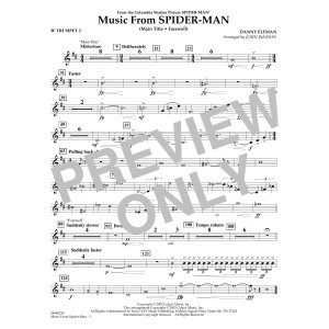 Music from Spider-Man (arr. John Wasson) - Bb Trumpet 2