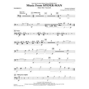 Music from Spider-Man (arr. John Wasson) - Trombone 1