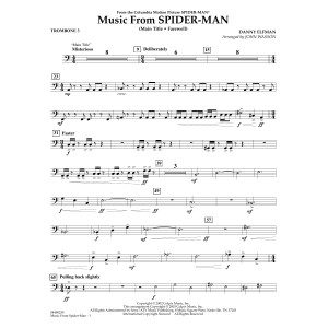 Music from Spider-Man (arr. John Wasson) - Trombone 3