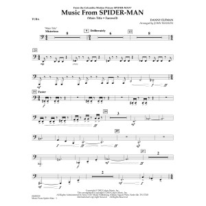 Music from Spider-Man (arr. John Wasson) - Tuba