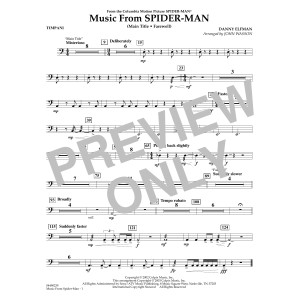 Music from Spider-Man (arr. John Wasson) - Timpani