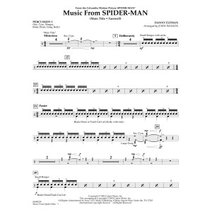 Music from Spider-Man (arr. John Wasson) - Percussion 1