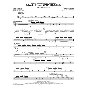 Music from Spider-Man (arr. John Wasson) - Percussion 2