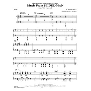 Music from Spider-Man (arr. John Wasson) - Piano
