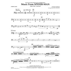 Music from Spider-Man (arr. John Wasson) - String Bass