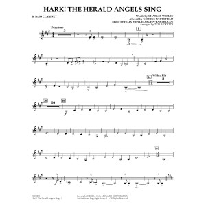 Hark! The Herald Angels Sing (arr. Ted Ricketts) - Bb Bass Clarinet