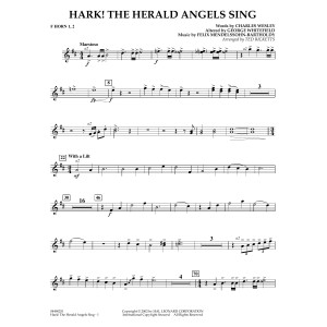 Hark! The Herald Angels Sing (arr. Ted Ricketts) - F Horn 1 & 2