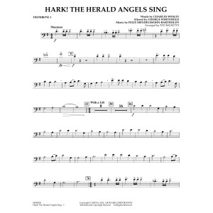 Hark! The Herald Angels Sing (arr. Ted Ricketts) - Trombone 1