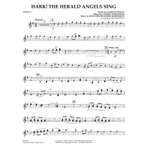 Hark! The Herald Angels Sing (arr. Ted Ricketts) - Violin 2