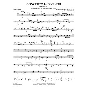 Concerto In D Minor (Movement 1) (arr. Larry Moore) - String Bass