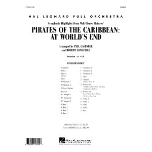 Symphonic Highlights from Pirates Of The Caribbean: At World's End - Full Score