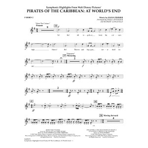Symphonic Highlights from Pirates Of The Caribbean: At World's End - F Horn 2