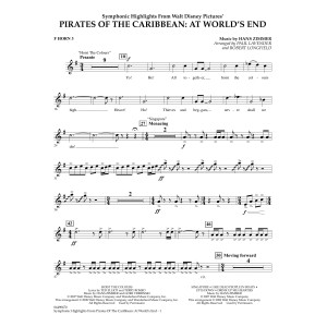 Symphonic Highlights from Pirates Of The Caribbean: At World's End - F Horn 3