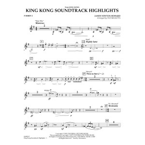 King Kong (Soundtrack Highlights) (arr. Ted Ricketts) - F Horn 2