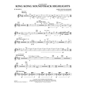 King Kong (Soundtrack Highlights) (arr. Ted Ricketts) - Bb Trumpet 1
