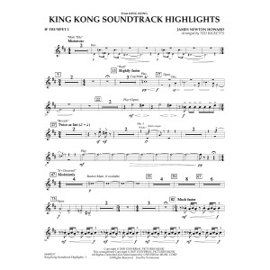 King Kong (Soundtrack Highlights) (arr. Ted Ricketts) - Bb Trumpet 2