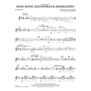 King Kong (Soundtrack Highlights) (arr. Ted Ricketts) - Bb Trumpet 3