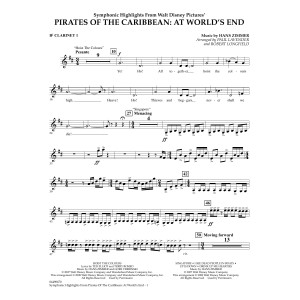 Symphonic Highlights from Pirates Of The Caribbean: At World's End - Bb Clarinet 1