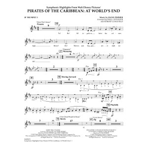 Symphonic Highlights from Pirates Of The Caribbean: At World's End - Bb Trumpet 3