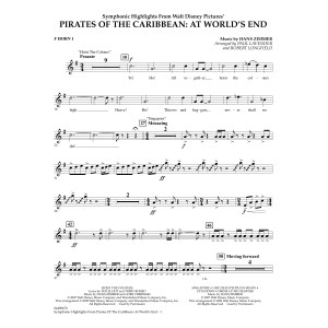 Symphonic Highlights from Pirates Of The Caribbean: At World's End - F Horn 1