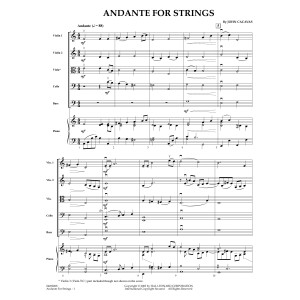 Andante for Strings - Full Score