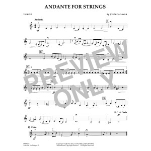 Andante for Strings - Violin 2