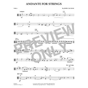Andante for Strings - Viola