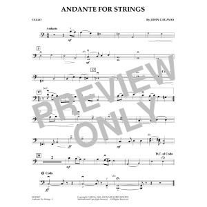 Andante for Strings - Cello