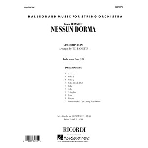 Nessun Dorma (from Turandot) (arr. Ted Ricketts) - Full Score