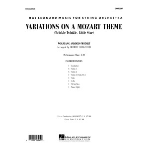 Variations on a Mozart Theme (Twinkle, Twinkle, Little Star) - Conductor Score (Full Score)