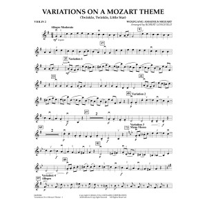 Variations on a Mozart Theme (Twinkle, Twinkle, Little Star) - Violin 2
