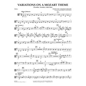 Variations on a Mozart Theme (Twinkle, Twinkle, Little Star) - Viola