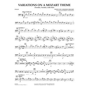 Variations on a Mozart Theme (Twinkle, Twinkle, Little Star) - Cello
