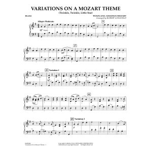 Variations on a Mozart Theme (Twinkle, Twinkle, Little Star) - Piano