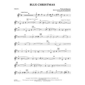 Blue Christmas (arr. Ted Ricketts) - Violin 1