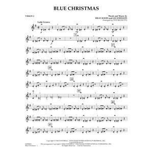 Blue Christmas (arr. Ted Ricketts) - Violin 2