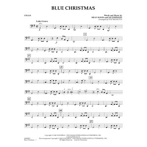 Blue Christmas (arr. Ted Ricketts) - Cello