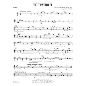 The Patriot (arr. John Moss) - Violin 1