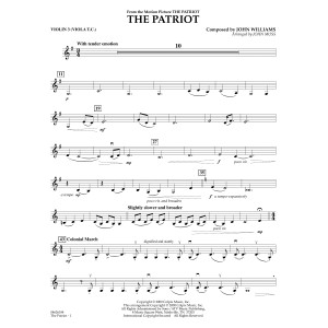 The Patriot (arr. John Moss) - Violin 3 (Viola Treble Clef)
