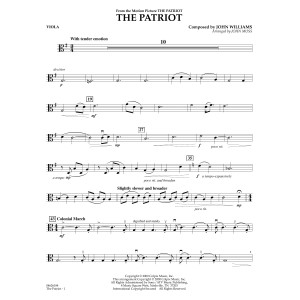 The Patriot (arr. John Moss) - Viola