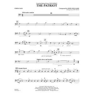 The Patriot (arr. John Moss) - String Bass