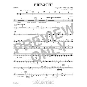 The Patriot (arr. John Moss) - Timpani
