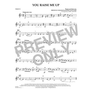You Raise Me Up (arr. Larry Moore) - Violin 2