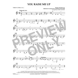 You Raise Me Up (arr. Larry Moore) - Violin 3 (Viola Treble Clef)