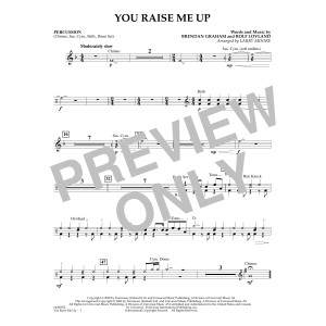You Raise Me Up (arr. Larry Moore) - Percussion