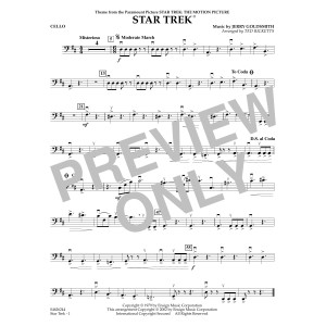 Star Trek (arr. Ted Ricketts) - Cello