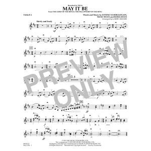 May It Be (arr. Larry Moore) - Violin 1
