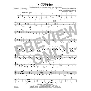 May It Be (arr. Larry Moore) - Violin 3 (Viola Treble Clef)