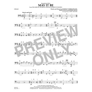 May It Be (arr. Larry Moore) - Cello